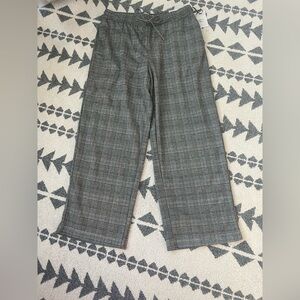NWT Autres Filles Plaid Wide Leg pull on pant